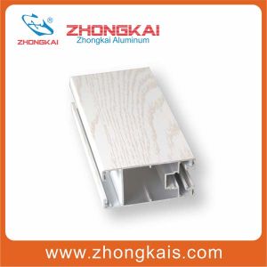 Wooden Grain Color Powder Coating Aluminium Profiles