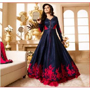 Embroidery Machine NEW DESIGNER PARTY WEAR LOOK GOWN LEHENGA CHOLI at Rs  1149 in Surat