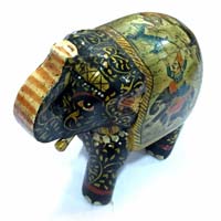 Handicrafted Wooden Painted Elephant