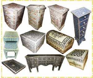 Bone Inlay Furniture Cabinets