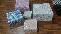MOTHER OF PEARL CRAFTED HIGH INLAY BOXES