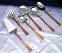 Sm 851 (copper Finish Steel Cutlery Set)