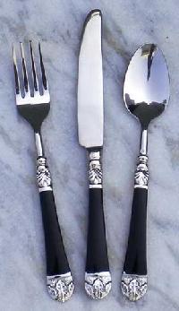 Steel Brass Cutlery Set (sm 1527)