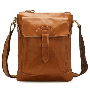 Light Brown Leather College Bags