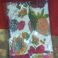 Kantha Fruit Printed Bed Sheet