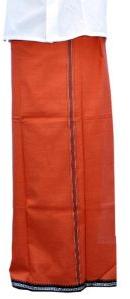 Plain Pure Cotton Fabric K Kavi (20') Lungi, Technics : Machine Made