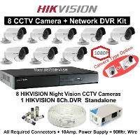 2 MP HD HIKVISION 8 CCTV Camera DVR Kit
