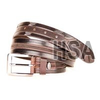 Mens Leather Belt (G58952BRN)