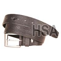 Mens Leather Belt (G58956BLK)