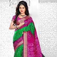 bandhani saree