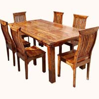 Wooden Restaurant Dining Table Set