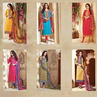 Stylish Cotton Kesari Aliya-7 Dress Material