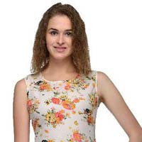 Sifli Floral Shirt Sleeve Women Top