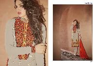 Georgette with heavy embroidery Dress as PYD 11183