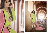 Georgette with heavy embroidery Dress as PYD 11189