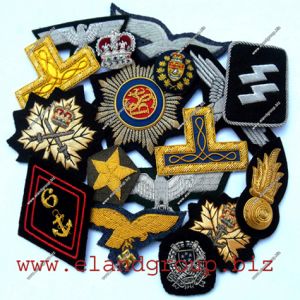 Hand Made Embroidery Bullion Badge