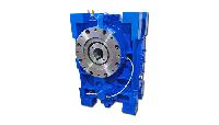 Electric Polished Cast Iron Extruder Duty Helical Gearboxes, Color : Blue, Grey