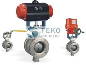 Pneumatic V Port Ball Valve, V Control Regulating Ball Valve