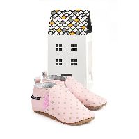 Pretty Brave Slip Ons Blush Leather Baby Shoes