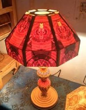 Wooden Octa Hydra Shade Table Lamp