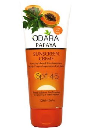 Odara Papaya Sunscreen Cream Spf 45