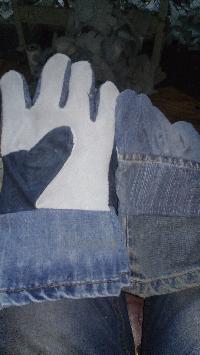 Leather Jeans Gloves