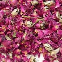 dried red rose petals