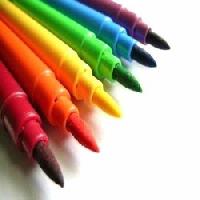 coloured marker pens