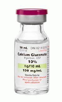 calcium gluconate mag sulfate antidote