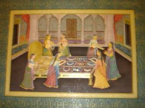 Ladies Selecting Jewel Paintings