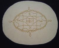 Embroidered Felt - Oval