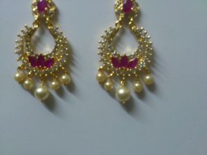 Earings With Ruby Earings With Ruby