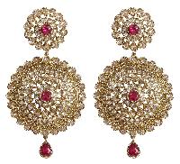 Indian Traditional Big Earrings With Drop For Women