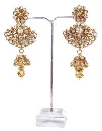 Indian Traditional Gold plated Long Earrings For Women