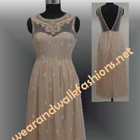 Plain Georgette Designer Gown, Size : M