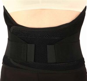 Lumbar Support Brace With Dual Adjustable Straps and Breathable Mesh P