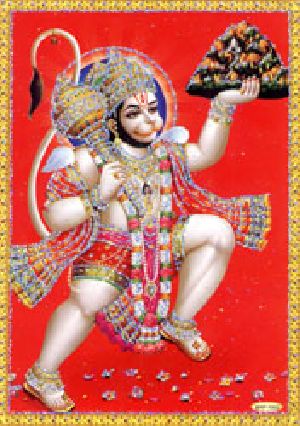 SMALL HINDU GODS POSTERS WITH GLITTER