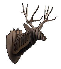 Reindeer 3D Puzzle Head
