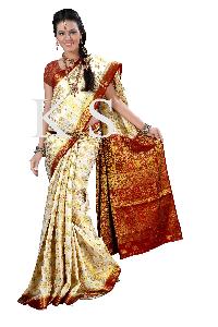 Kanchipuram Art Silk Contrast Sarees