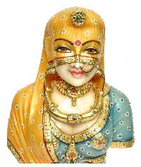 Marble Made Rajasthani Women