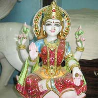 Marble Laxmi Maa Statue