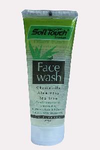 Soft Touch Face Wash (chamomile, Aloevera, Tea Tree)(transparent)