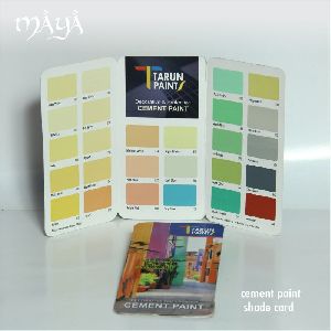 Cement Paint Shade Card Designing