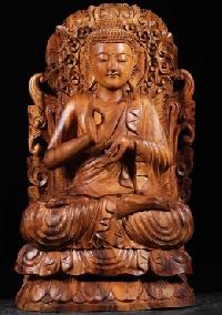 Wood Buddha Statue