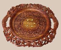 carved wood trays