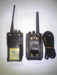 Leather walkie talkie cover