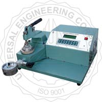BURSTING STRENGTH TESTER FOR PAPER DUAL DISPLAY OF TEST RESULTS. ( CLAMPING THROUGH LEVER ARM ) UEC1010 B iii