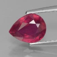 1 ct Pear Facet Red Ruby