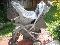 Aluminum Baby Stroller, Color : Gray