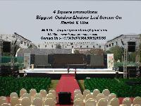 low cost outdoor led screen on rental